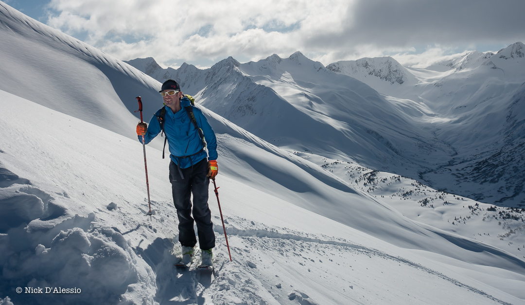 Always fun running into people in the mountains: my colleague, friend and now business partner Joe Stock - guiding in Alaska