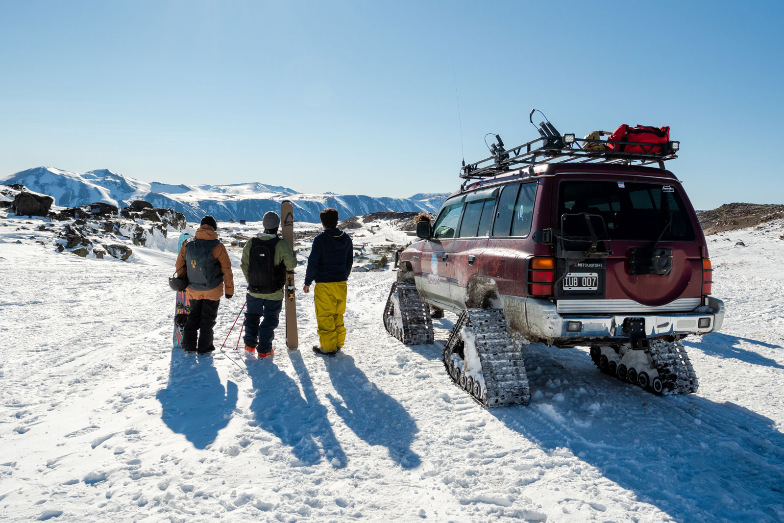 Getting dropped off in Copahue. Photo Courtesy: Ben Girardi - Adventure in Argentina