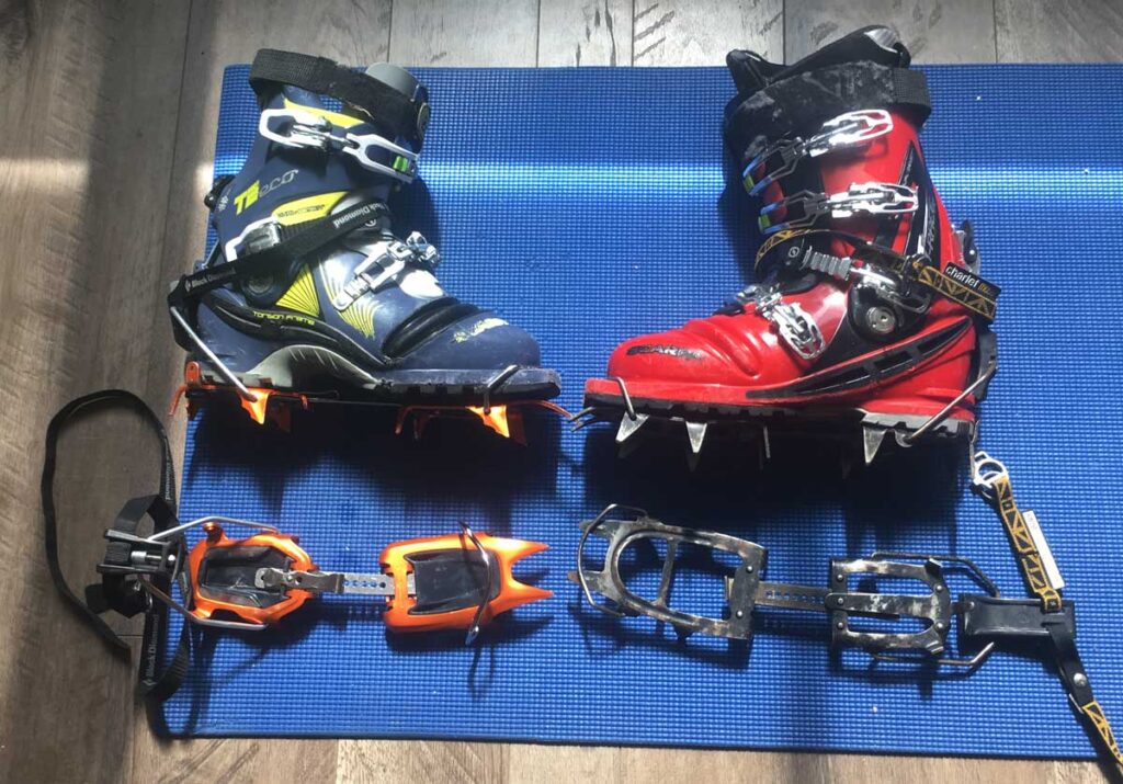 Telemark-Ski-Mountaineer-75mm-boot-and-crampon-options