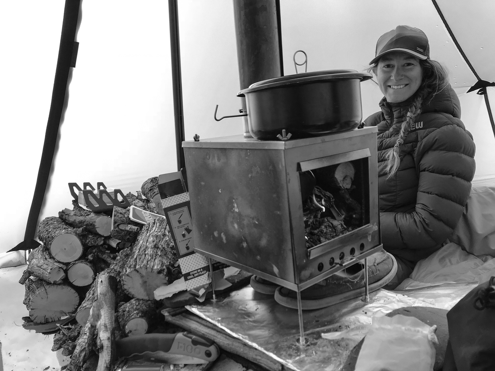 Exploring the Greater Yellowstone Area via Splitboard stove