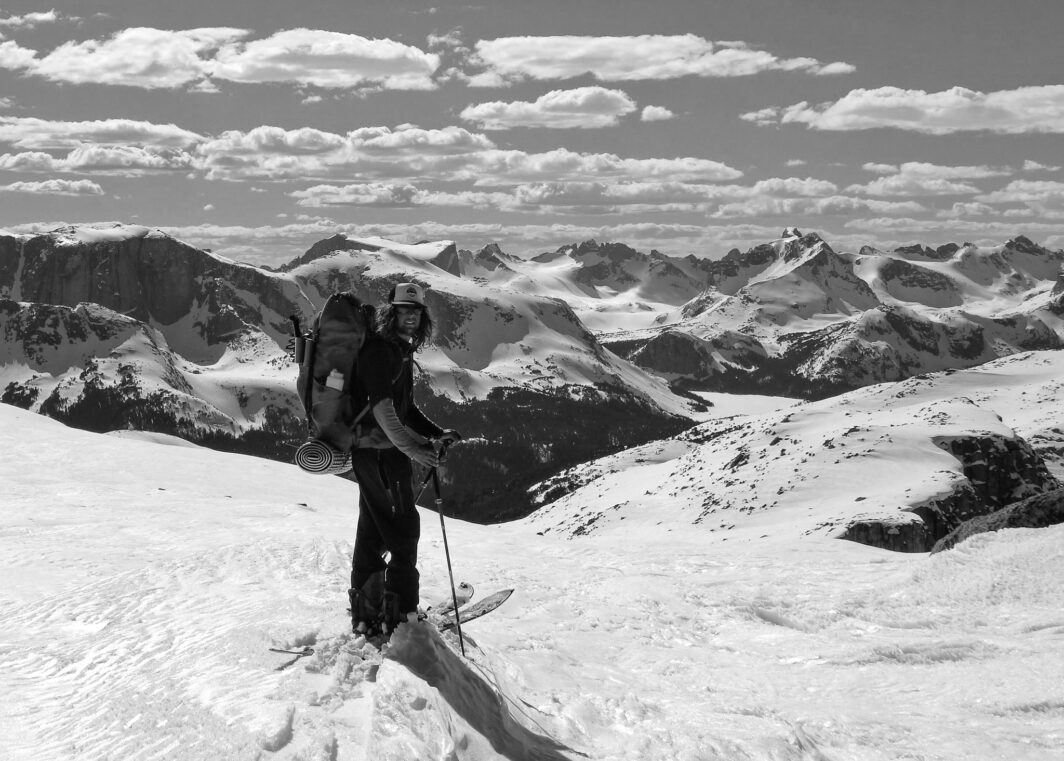 Exploring the Greater Yellowstone Area via Splitboard terrain2bw