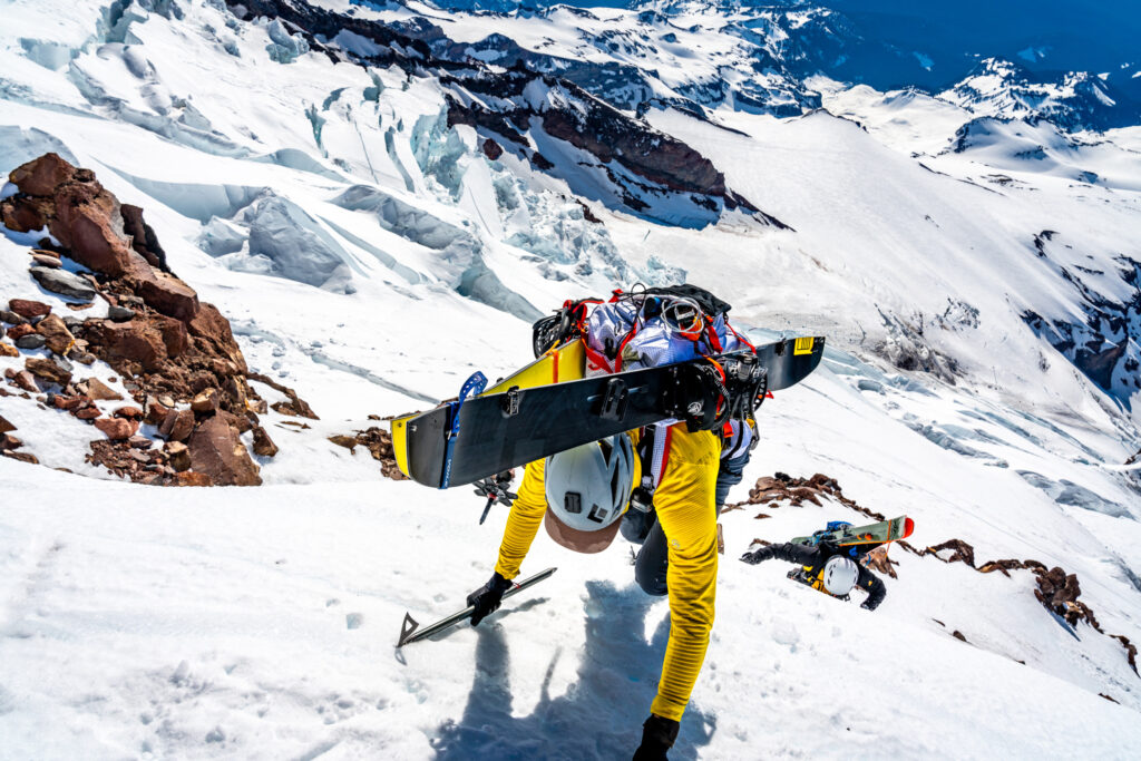 Fuhrer Finger climb during dream ski expedition