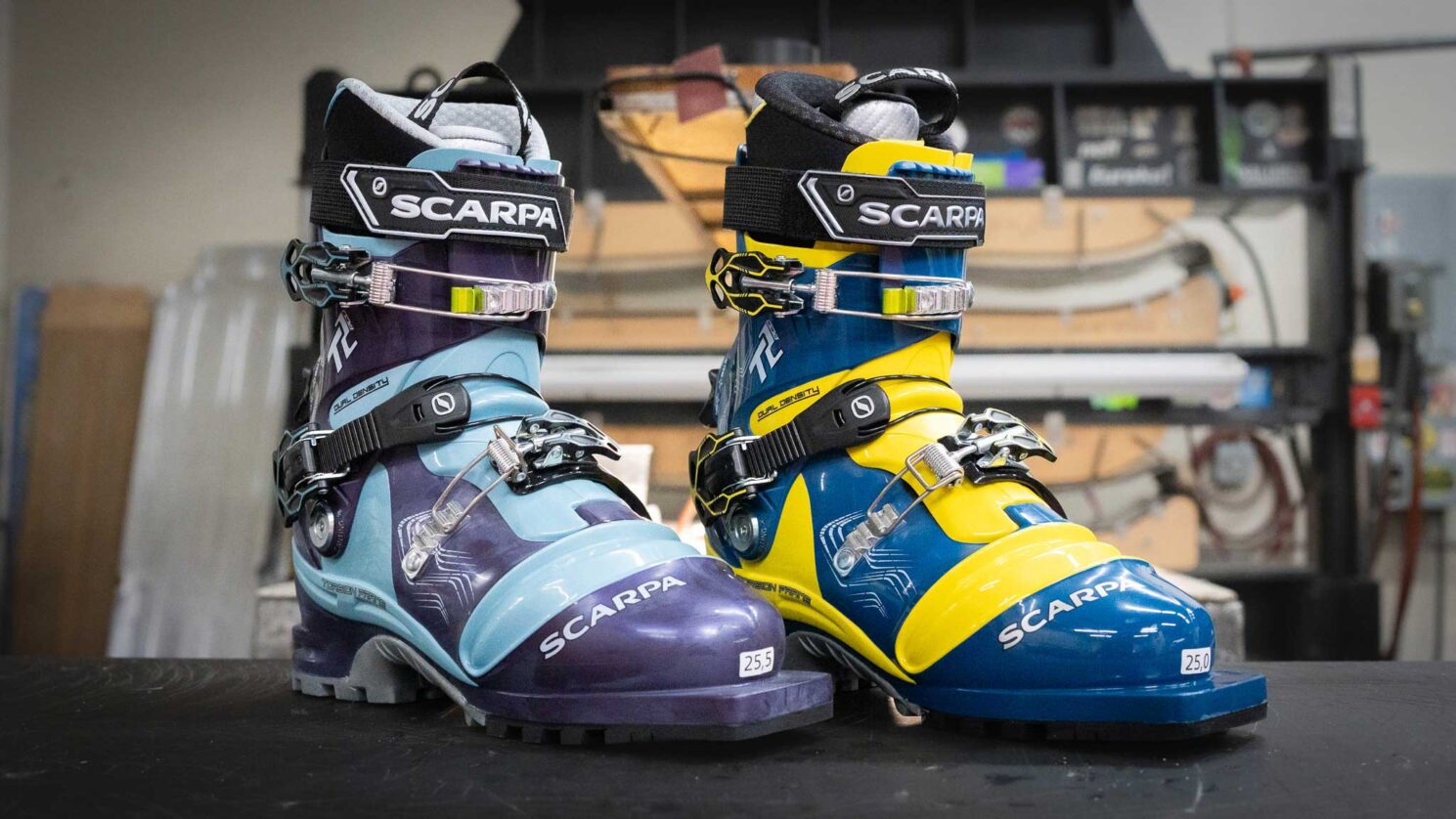 Best bindings compatible with Scarpa T2 Eco telemark boot displayed