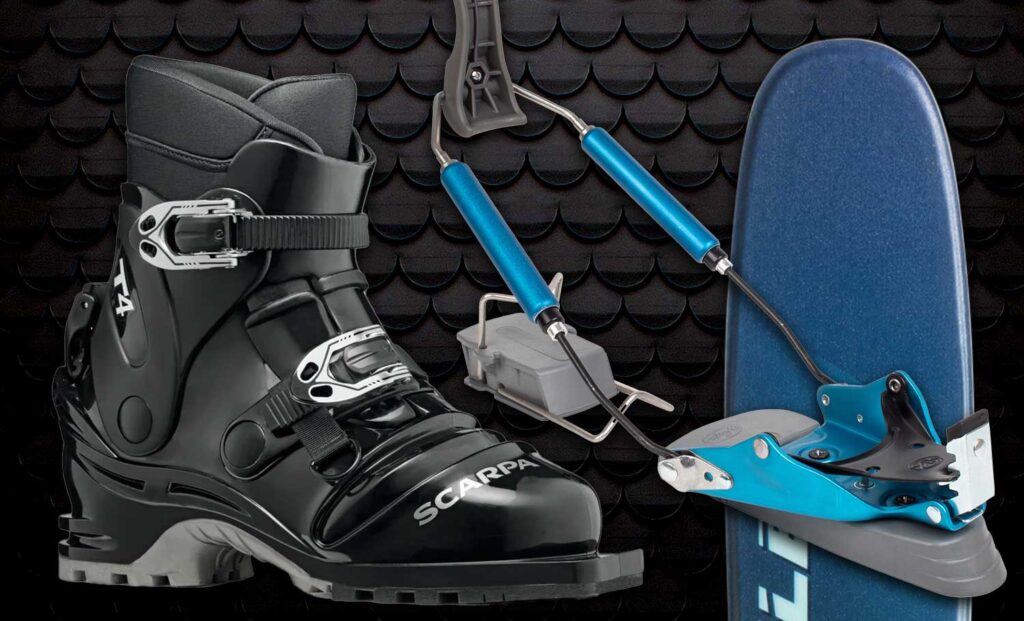 XCD Crossover Operator Bundle featuring Scarpa T4, Hardwire 3-Pin, and UltraVector BC skis