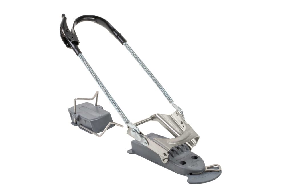 Voile Switchback Cable binding in free-pivot touring mode