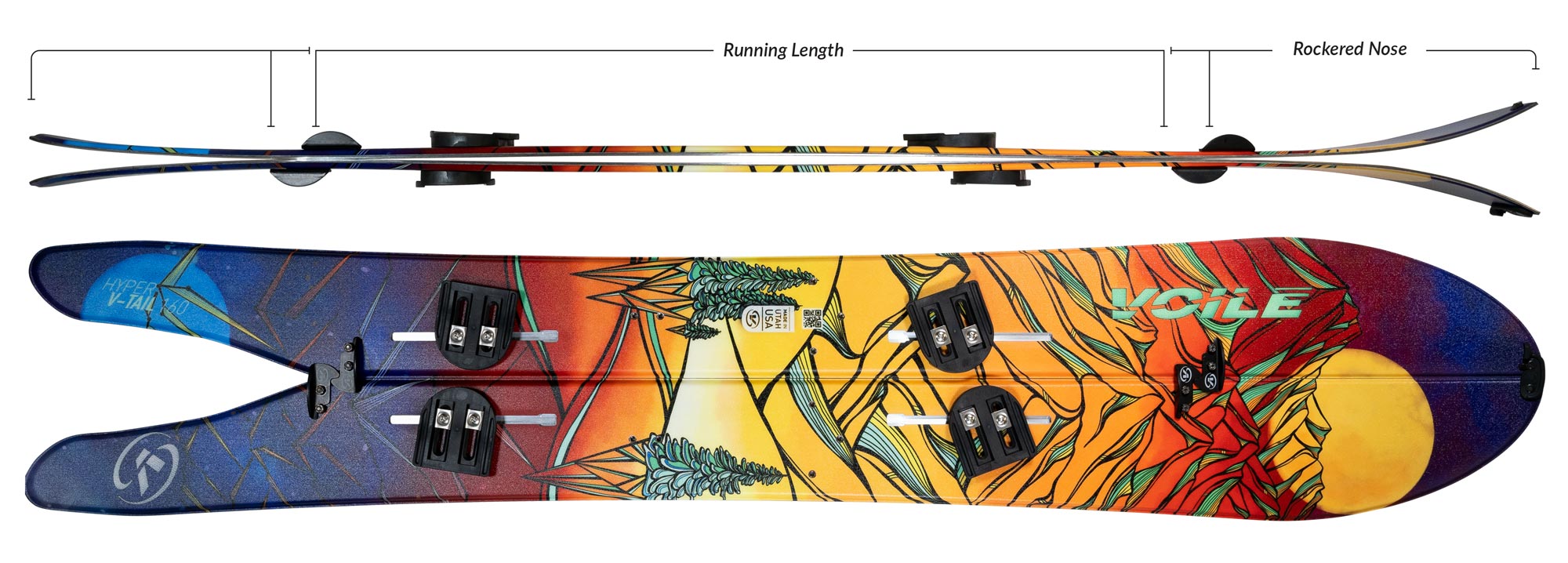 Voile Hyper V-Tail Splitboard Camber Profile