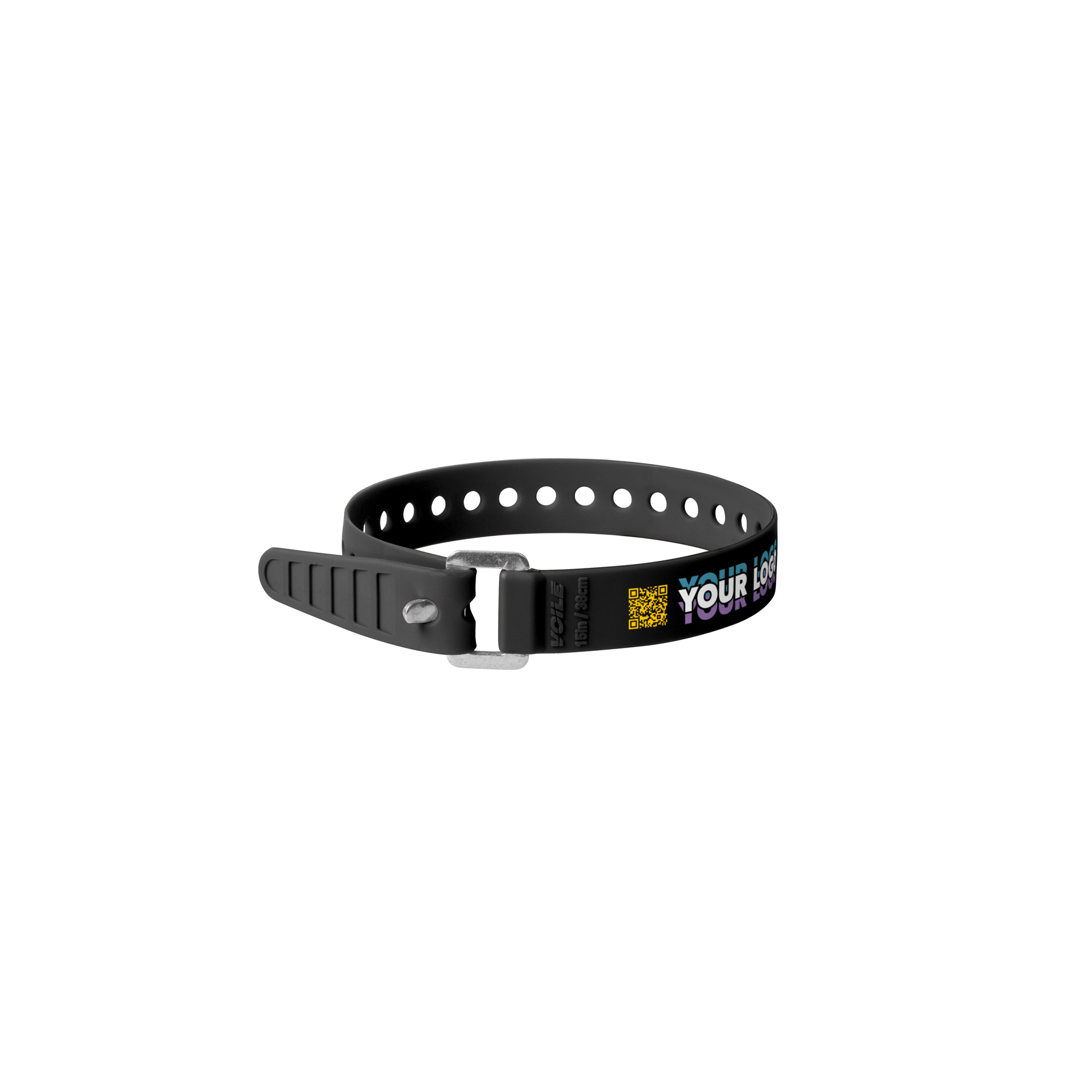 Co-Branded Aluminum Buckle Straps - 15 inch