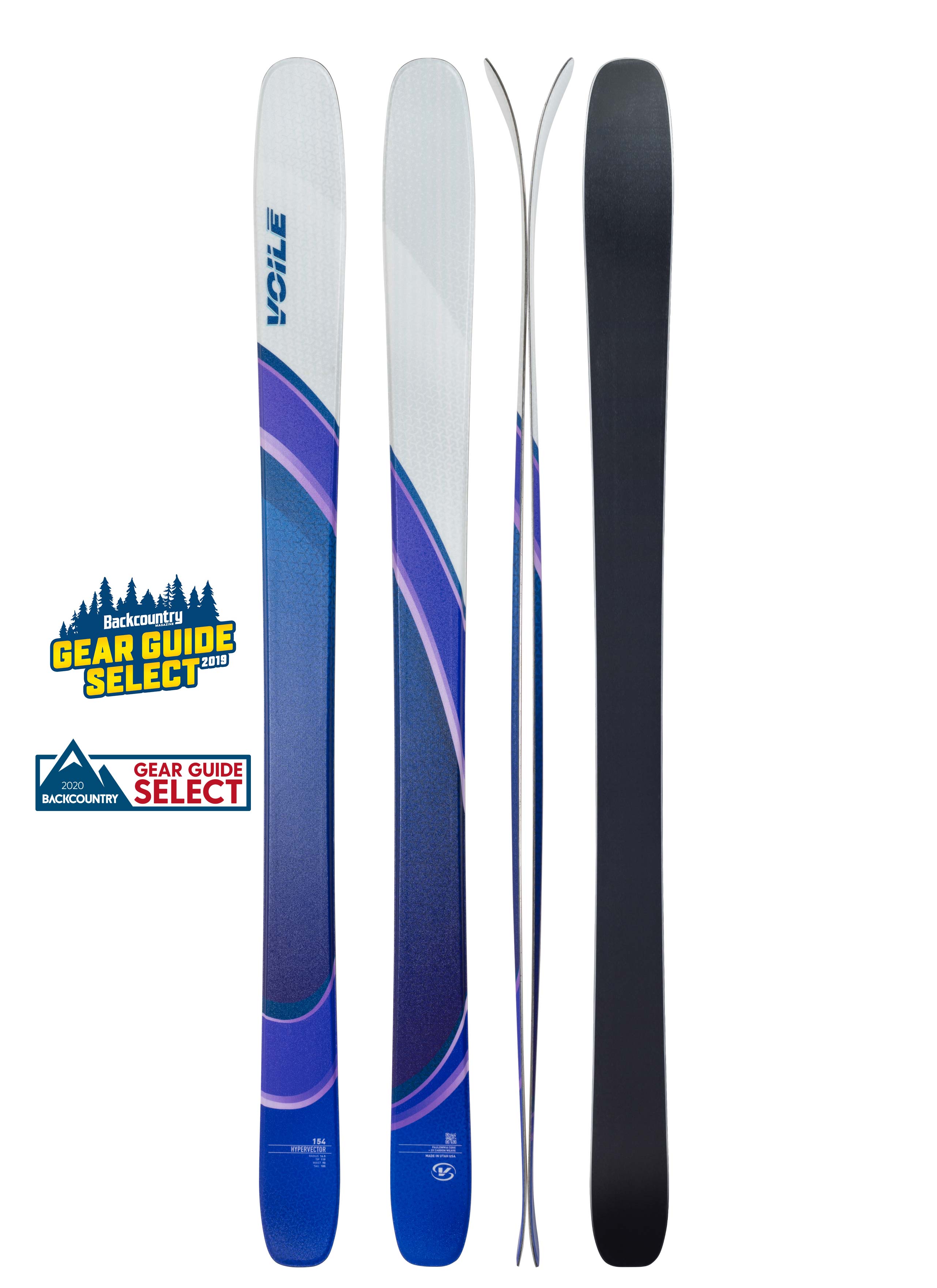 Voile Women's HyperVector Skis | Lightweight Carbon All-Mountain