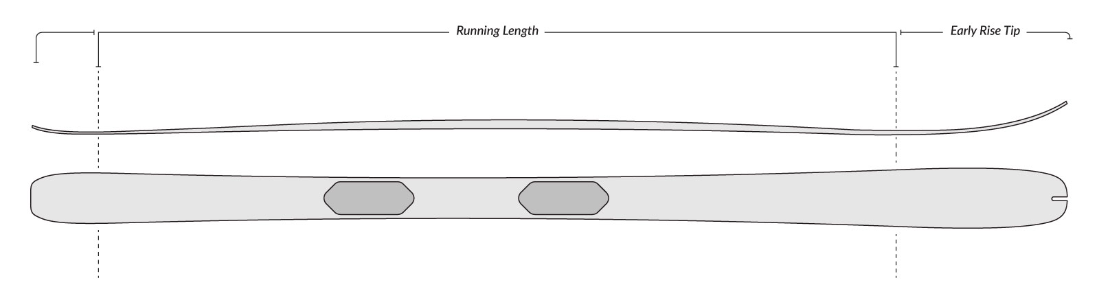 Voile SR61 Skis Camber Profile