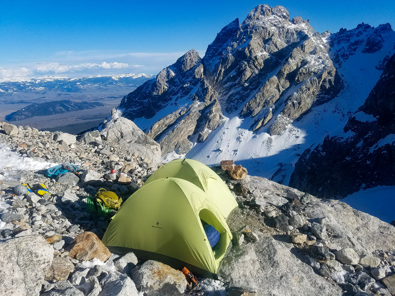 Camp on the Teepee Moraine