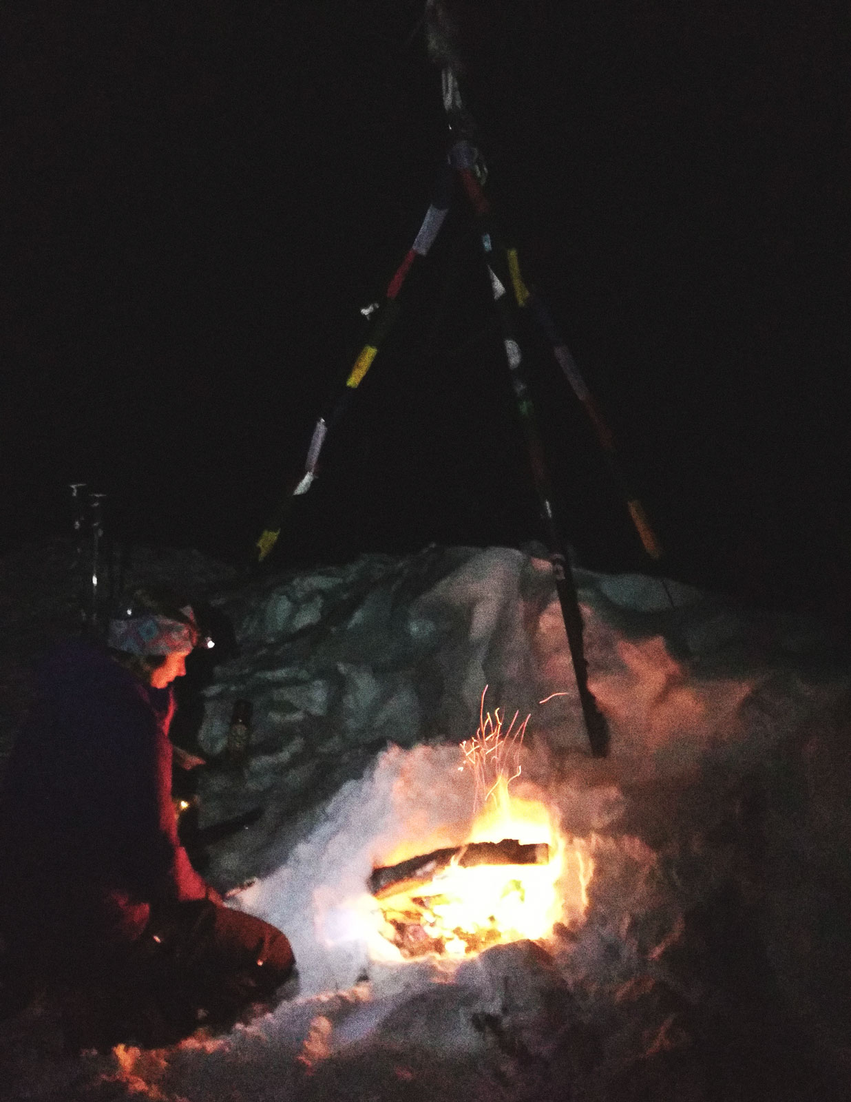 Burning the Yule log