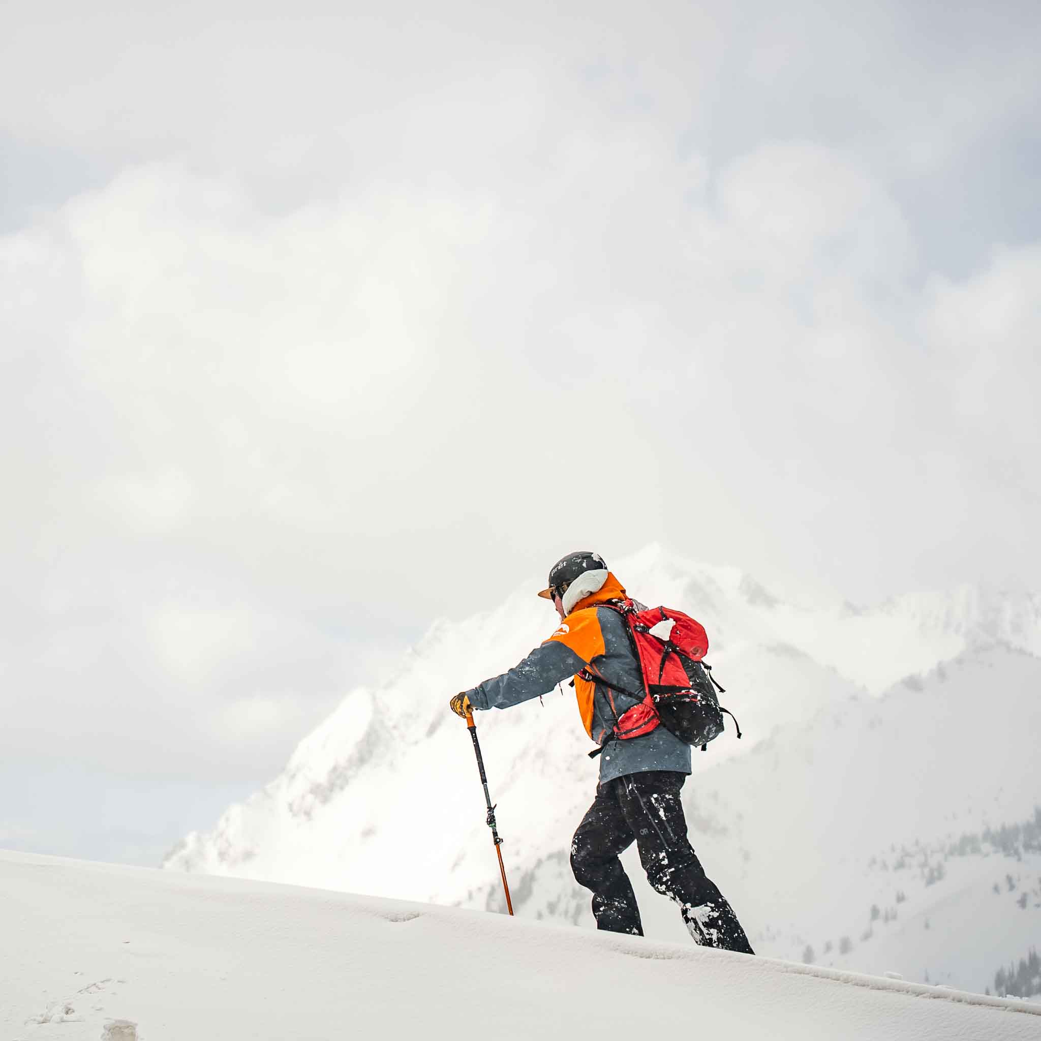 Close-up of Voile Charger ACE ski tips and design details