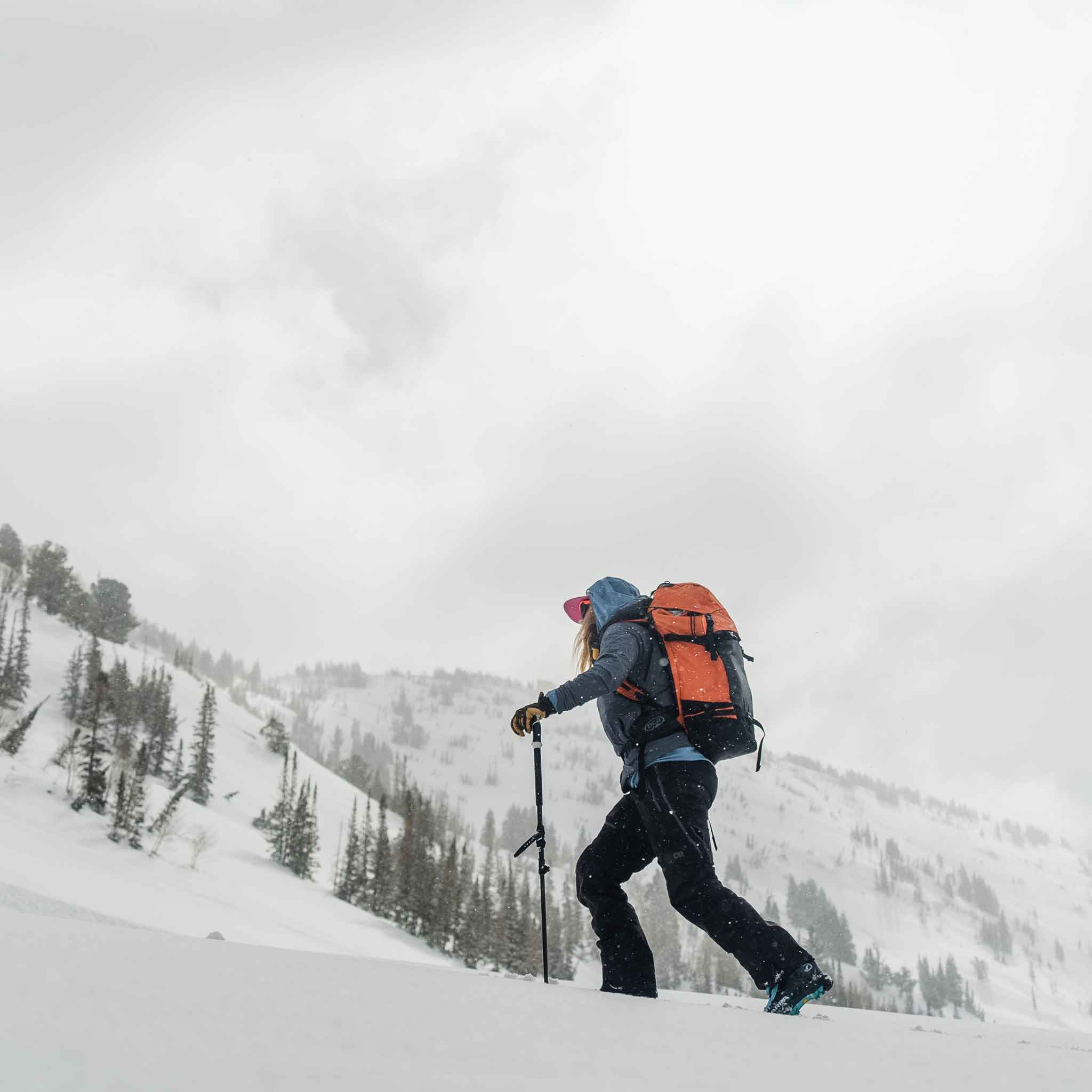 Close-up of Voile Charger ACE ski tips and design details