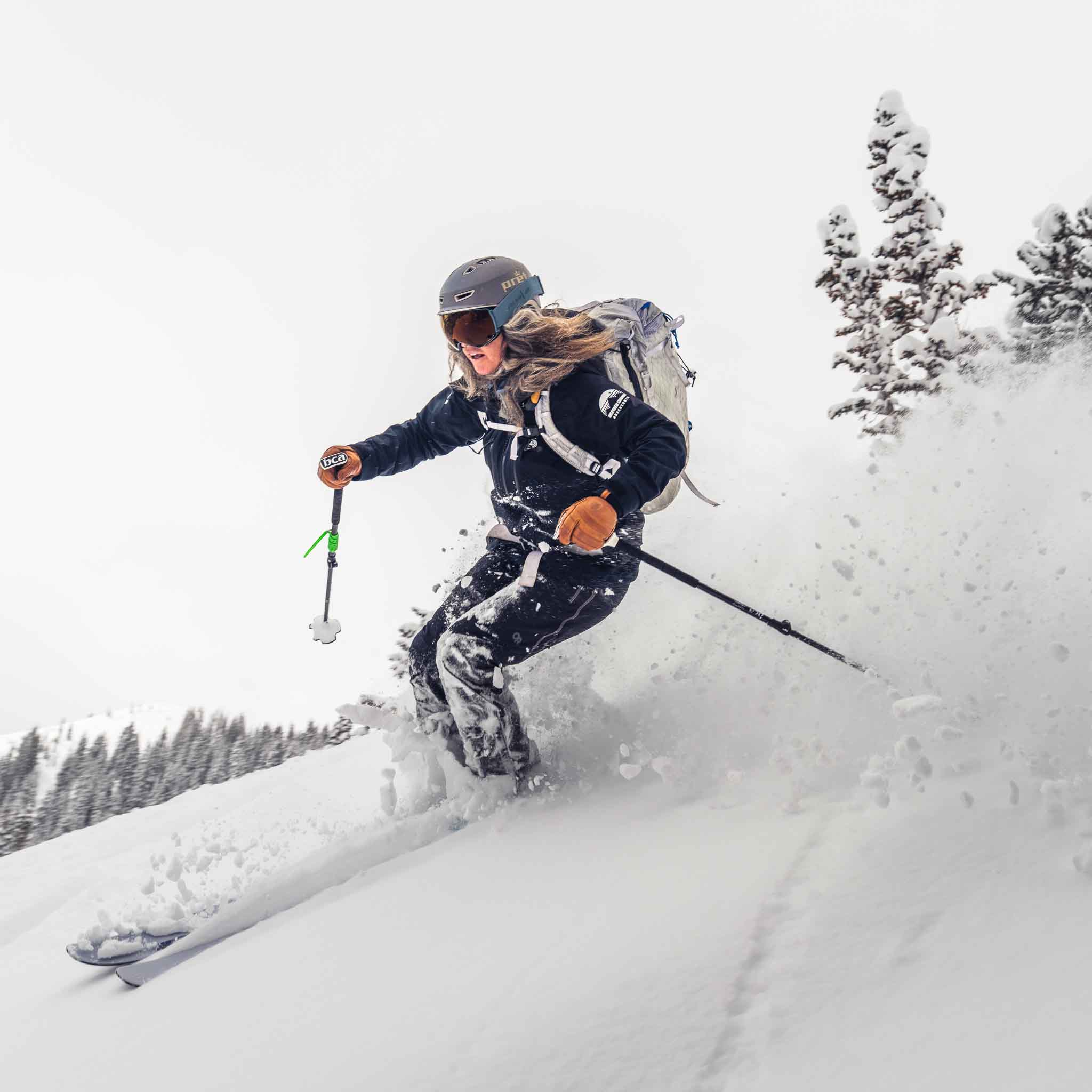 Voile Manti ACE WMS skis mounted and ready to tour