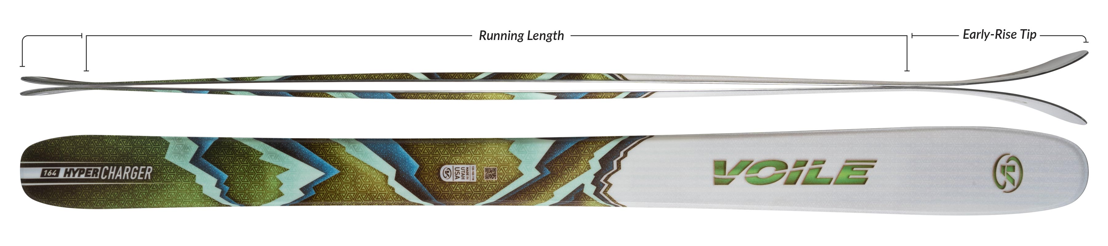 Voile Women's HyperCharger Skis Camber Profile