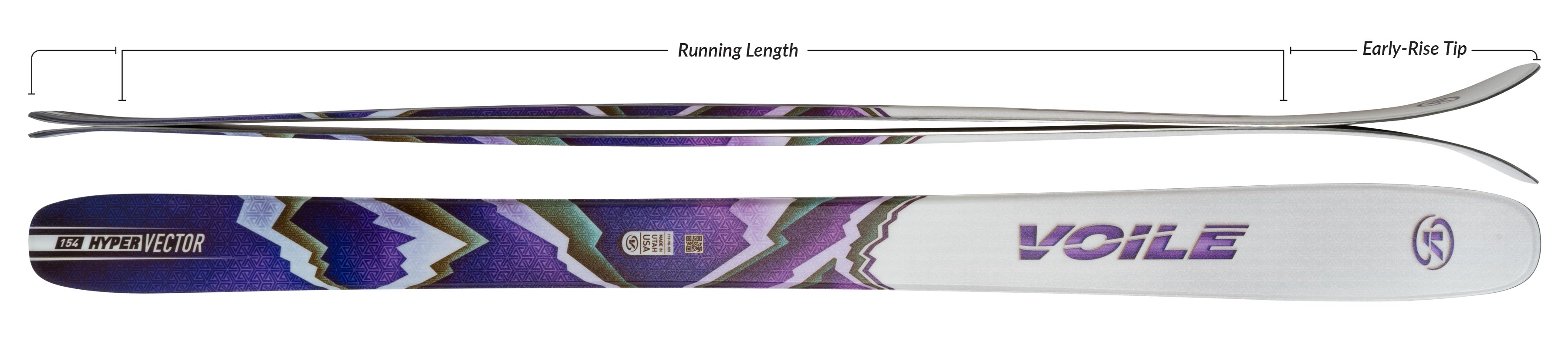 Voile Women's HyperVector Skis Camber Profile