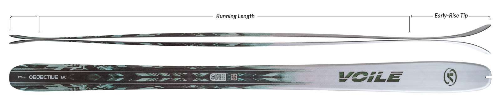 Voile Objective BC Skis Camber Profile
