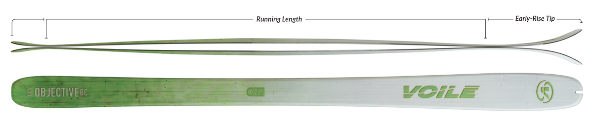 Voile Objective BC Skis Camber Profile