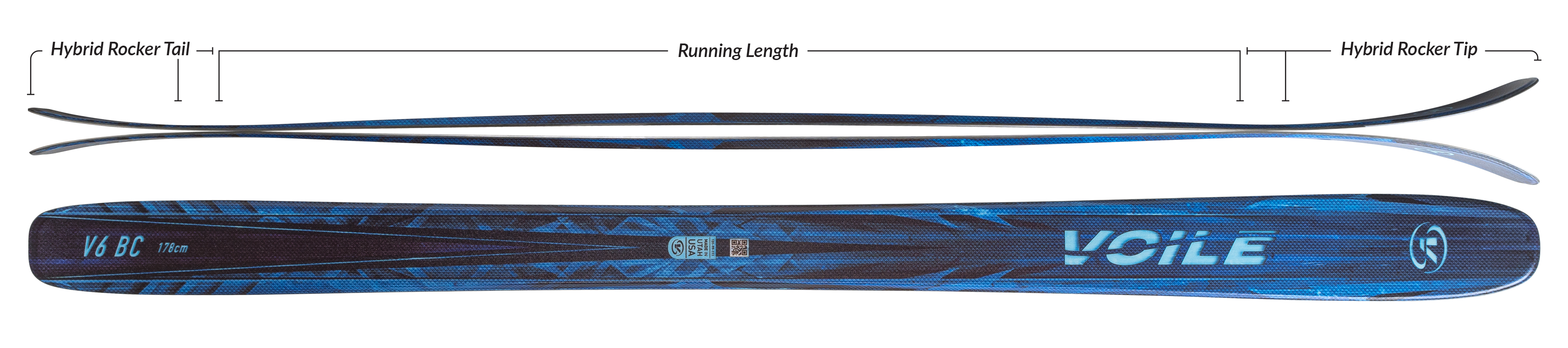 Voile V6 BC Skis Camber Profile