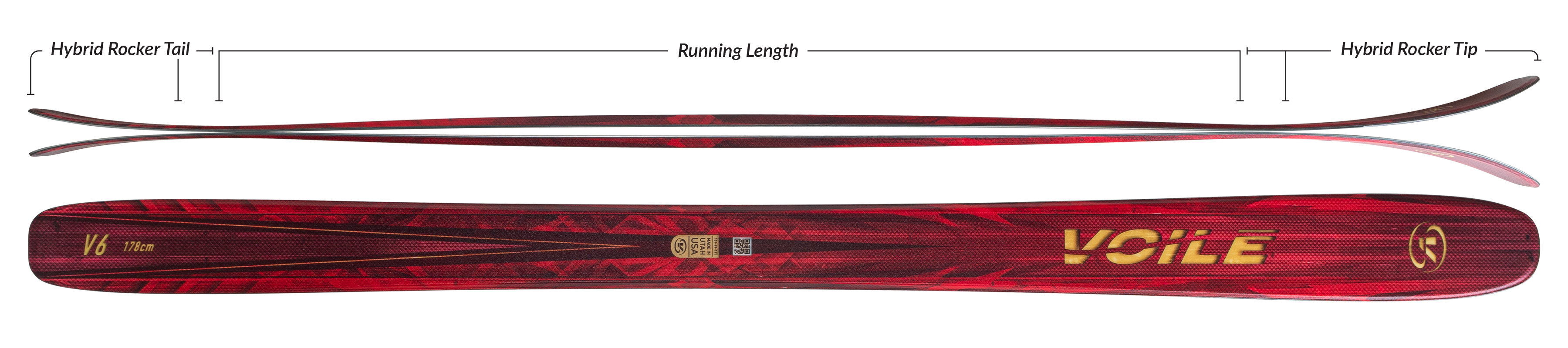 Voile V6 Skis Camber Profile