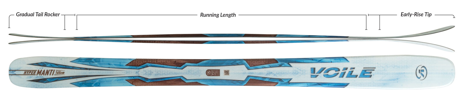 Voile Women's Hyper Manti Skis Camber Profile