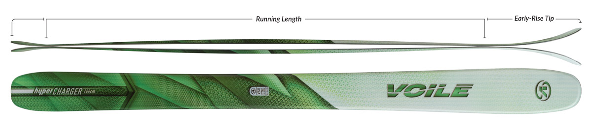 Voile Women's HyperCharger Skis Camber Profile