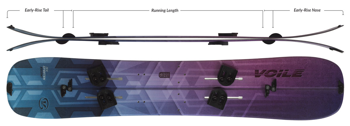 Voile Women's Spartan Ascent Splitboard Camber Profile