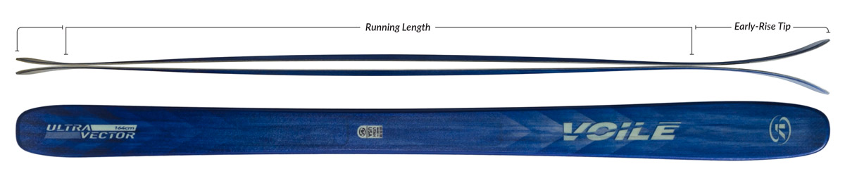 Voile Women's UltraVector Skis Camber Profile